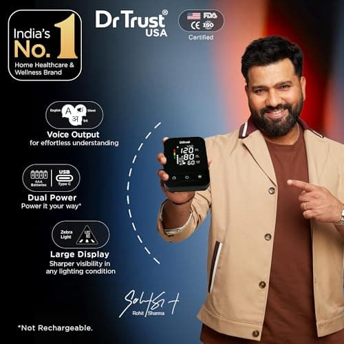 Dr Trust Smart Automatic Digital Blood Pressure Monitor BP Machine 101 (Black) 2