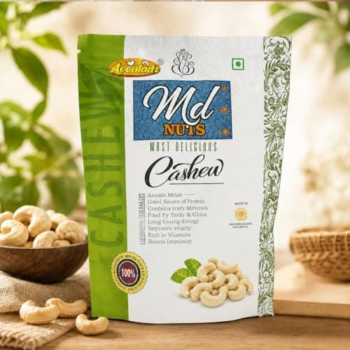 ACCOLADZ Premium Whole Cashews | Accolade Most Delicious Kaju | 100% Natural, Fresh & Crunchy Dry Fruits | Rich in Protein & Healthy Fats | Ideal Snack for Energy & Immunity -100g (Pack Of 1) 3