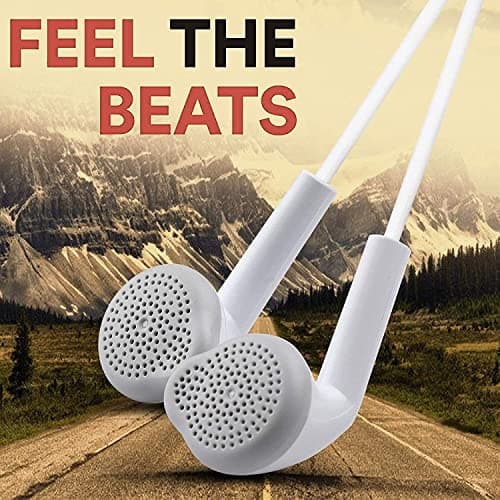 D2Q Original-Galaxy Wired In Ear Earphones For All Samsung Smartphones With Mic | Pure Bass Sound | One Button Multi-Functional Remote | Comfort Fit | 6 Months Warranty (White) 4