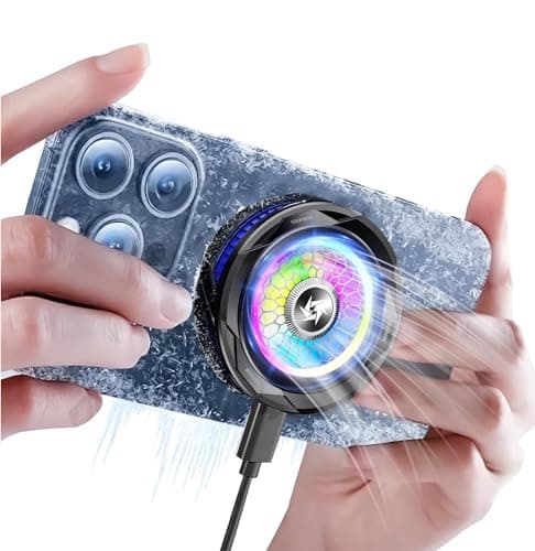 Styleoxx SL-25 Magnetic Mobile Cooler, Semiconductor Technology Phone Cooler RGB Lights, Instant Gaming Semiconductor Cooling for Android/Tablet/Pad