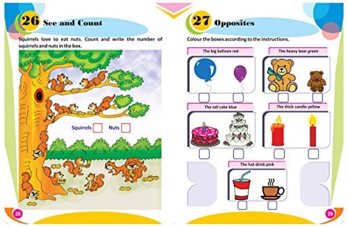 GIKSO Combo of Activity Books – 1 and 2 for Kids Age 3-7 Years Old Pack of 2 Books | Brain Booster 3