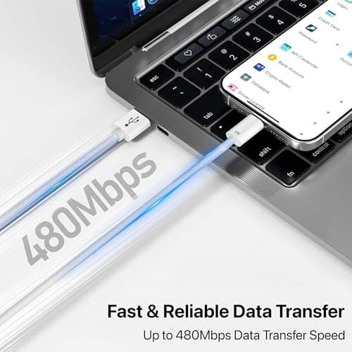 DR VAKU® USB-A to Type C 3A Fast Charging Original Cable 480Mbps Data Transfer Nylon Braided for iPhone 17/16/15, Samsung Galaxy S25 Ultra,S24, S23, S21, S22, OnePlus, Vivo & other ctype Devices- 1M 4