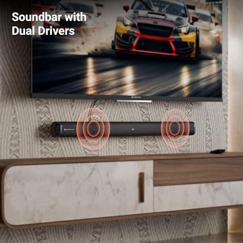 Zebronics 200W Soundbar with Dual Drivers, Virtual 5.1 Surround, 5.2" Subwoofer, BT v5.3, TV (ARC), USB, AUX, Wall Mountable, Karaoke, Wireless Mic, LED Display (Juke Bar 4120) 4