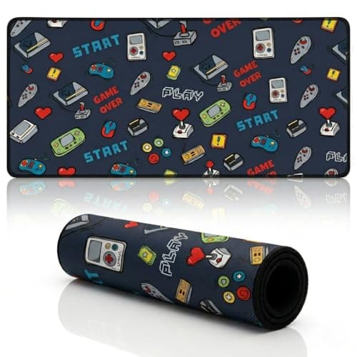 BYTNXUS Desk Mat Large XXXL | Computer Desk Mat | Extended Mouse Pad | XXL Mousepad | Gaming Mousepad XXL | Big Mouse Pad | Size - (900x400mm)