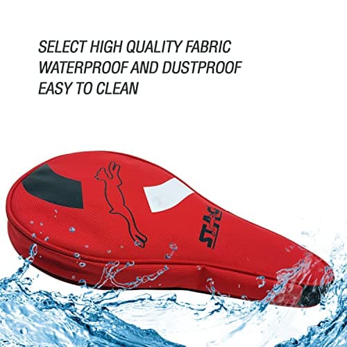 Stag Iconic Premium Table Tennis Racket Cover- Speed, Waterproof and Soft Feel Case (Red) 3
