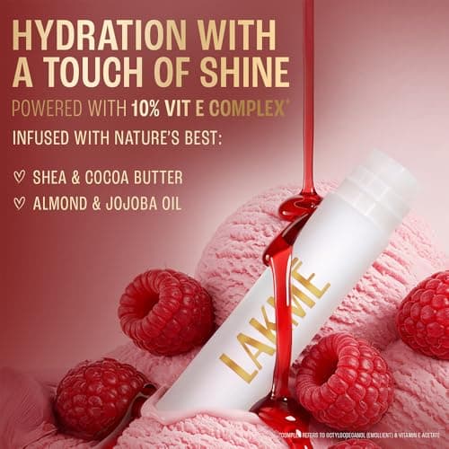 Lakme Lip Love Care Stick Pure Lip Care, with 10% Vitamin E Complex, nourished with Shea & Cocoa Butter and enriched with Almond & Jojoba Oil for 24hr moisturization in just 1 swipe, with SPF 15, 4.5g 4