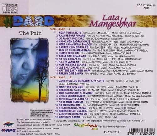 DARD The Pain - Lata Mangeshkar Vol.1 & 2 2