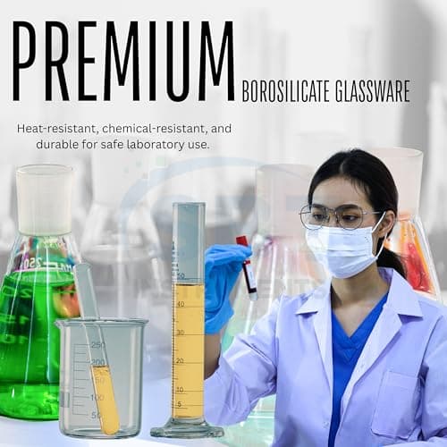 SBT Chemistry Lab Kit 40 Items | Borosilicate Glass & Plastic Laboratory Equipment Set | Science Experiment Kit for Students, Schools, Colleges & Educational Labs 4