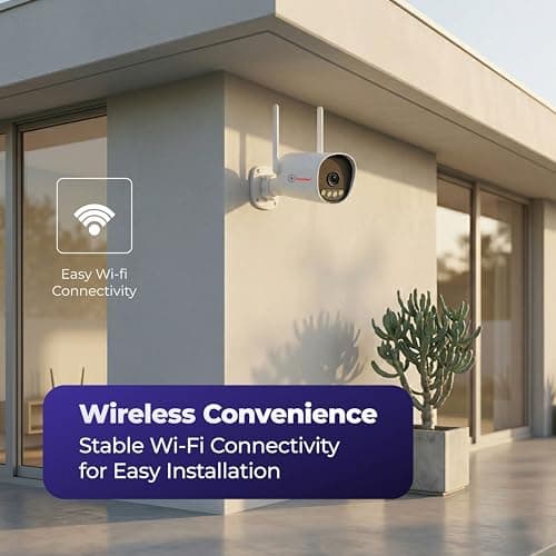 Trueview 3MP All Time Color Wi-Fi Smart Bullet CCTV Security Camera for Home, Shop, Office | Two-Way Audio | Human Detection IP66 Waterproof Supports Upto 256GB Memory Card | Alexa Compatible T18295S 5
