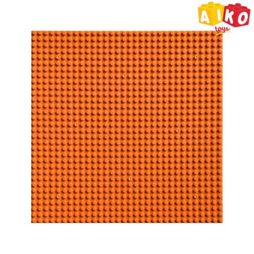 AIKO Classic Orange Base Plate – 32 x 32 Studs (10" x 10") | Durable ABS Plastic Building Base | Sturdy Foundation for Construction Play | Compatible with Major Block Brands | Ideal Gift for Kids 4+ 2