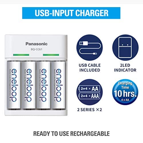 Panasonic Eneloop CC61N Charger for AA & AAA Rechargeable Batteries 2