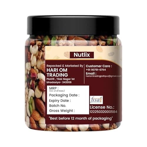 NUTLIX Premium Mix Dry Fruits –100gm Premium Assorted Dry Fruits Combo | Almonds, Cashews, Raisins & More | Healthy Snack, Rich in Nutrients | Perfect for Daily Use & Gifting 3