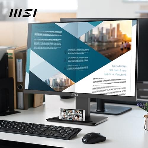 MSI PRO MP2412, 23.8-inch, Wide View Panel, FHD 1920x1080, 100Hz, Black, Eye-Friendly Screen, VESA Mountable, Display Kit Support, Tilt Adjustable, HDMI 1.4b, DP 1.2a Monitor 4