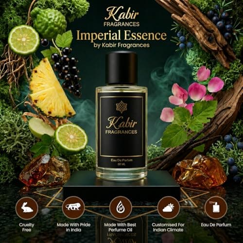 Kabir Fragrances Imperial Essence Eau De Parfum – Fruity Woody Perfume for Men | Long Lasting Pineapple Smoky Luxury Fragrance | Bold Masculine Signature Scent | Luxury Inspired Cologne (50 ML) 3