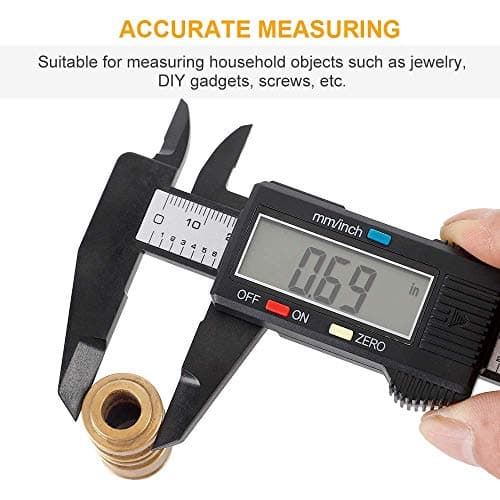 Inditrust Digital Caliper, 0-6 inches Caliper with Large LCD Screen, Auto - Off Feature, Inch and Millimeter Conversion Measuring Tool, Perfect for Household with Plastic case 4