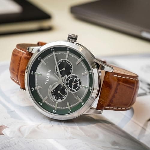 TIMEX Round 43mm Silver Dial Analog Men Watch - TW000T308 2