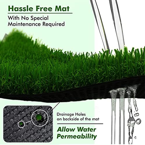 Yellow Weaves 35 Mm High Density Artificial Grass Carpet Mat For Balcony, Lawn, Door (2 X 3 Feet), Green 4