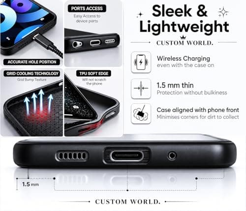 CUSTOM WORLD Back Cover for iPhone 14 Pro, Designer Tempered Glass Phone Case Lucky Angel Energy Print Shockproof TPU Bumper Glossy Scratch Resistant Protective Cover for Women & Men,On Amazon India 5