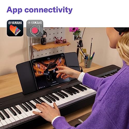 Yamaha P-145B Digital Piano – P-Series, 88 Keys, Black Finish, Weighted Keys, Compact Design, Expressive Sound, Ideal for Beginners & Intermediate Players 2