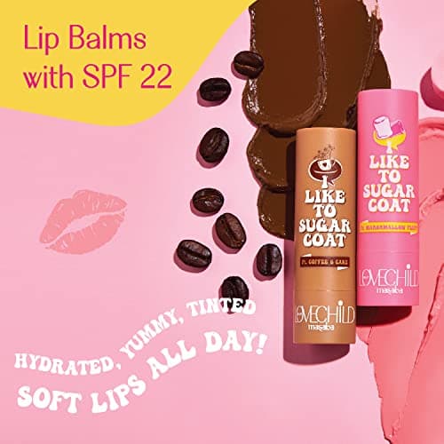 Lovechild Masaba Hydrating Lip Balm, SPF 22 UV Protection, Brown Tinted Vegan Lip Care With Shea Butter, Vitamin E & Almond Oil, Repairs Dry, Chapped Lips, Coffee & Cake, 4.5 g 5
