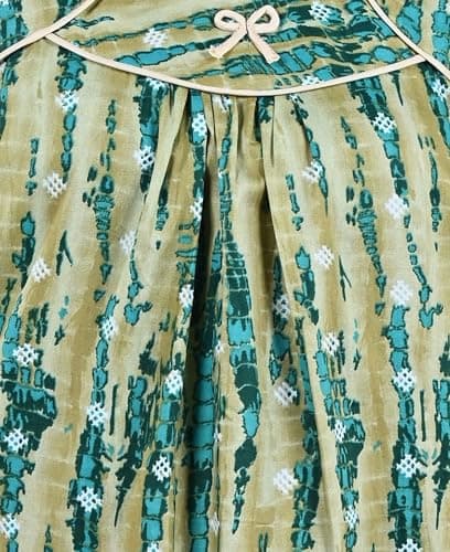 Bejod's Collection Women Cotton Nighty Maxi Nightdress – Printed Floral Full-Length Nightgown, Plus Size Loose Fit Sleepwear XL-3XL Summer Nightwear for Women (Green, XXL) 4