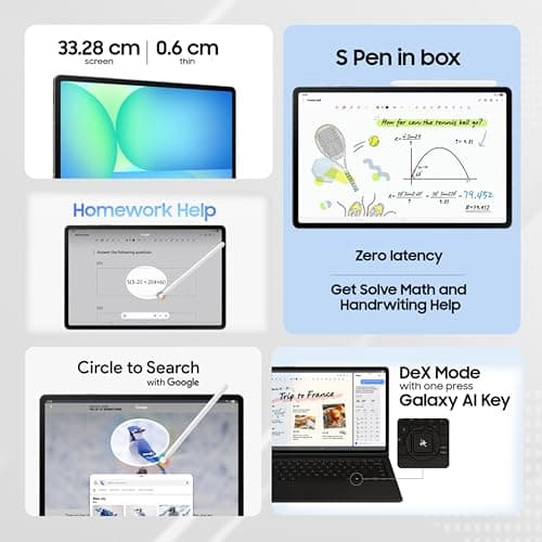 Samsung Galaxy Tab S10 FE+, S Pen in-Box, 27.7 cm (13.1 inch) Display, AI Writing, Desktop Mode, Pre Loaded Pro Apps, 8 GB RAM, 128 GB Storage, Wi-Fi Tablet, Silver 2