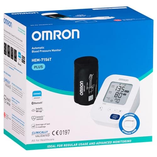 Omron HEM 7156 T Digital Blood Pressure Monitor with 360° Accuracy Intelli Wrap Cuff for All Arm Sizes Accurate Measurements and Bluetooth Connectivity 2