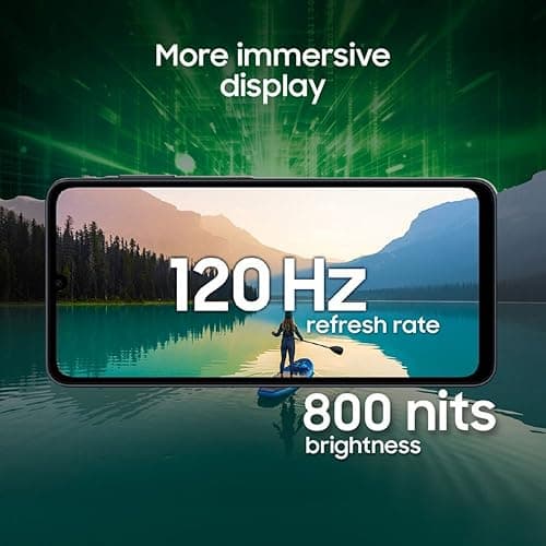 Samsung Galaxy A07 5G (Black, 4GB RAM, 128GB Storage) | 6.7 inch HD+ 120Hz Display | MediaTek Dimensity 6300 | 50MP + 2MP Rear Camera | 6000 mAh Battery 4