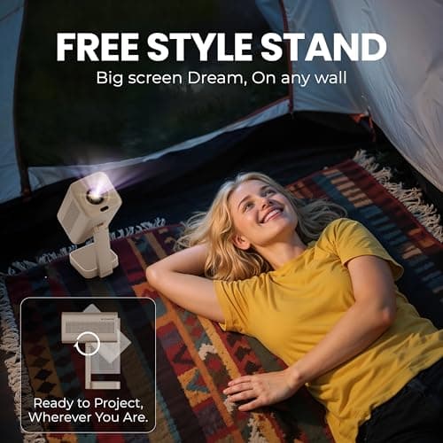 E GATE Atom 4X+ Fully Automatic Projector 4k Ultra HD | Whale TV+ Live TV on Android | Brightest 400 ISO | Native 1080p, Netflix, Prime | USB-HDMI ARC+CEC | HDR+HLG | WiFi 6, BT, Egate mini Projectors 6