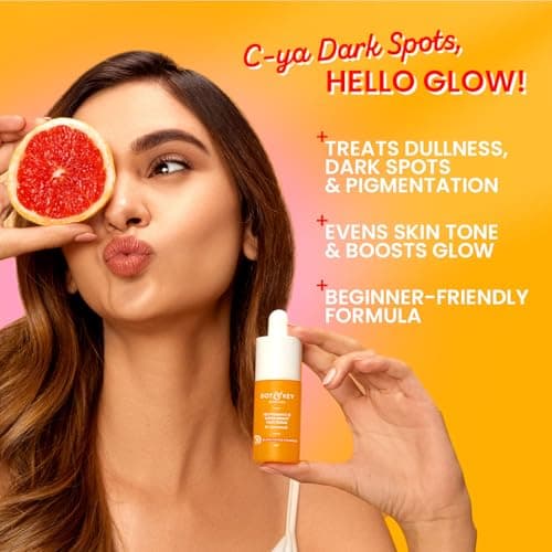 DOT & KEY 10% Vitamin C + E Serum with 5% Niacinamide | Vitamin C Serum for Glowing Skin, Fades Dark Spots & Hyperpigmentation | Infused with Blood Orange & Pumpkin | Targets Dull & Uneven Skin | For  4