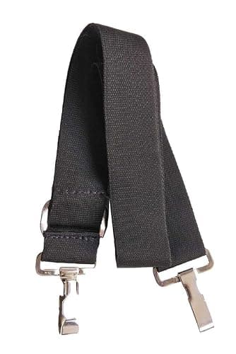 SONIA MUSICALS Dhol Dholak Carrying Belt Adjustable Drum Shoulder Strap with Stainless Steel Hooks Multipurpose Instrument Carry Belt for Dhol Tasha Drum Black 3