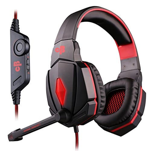 Cosmic Byte Over the Ear Headphone with Mic & LED - G4000 Edition (Red) 2