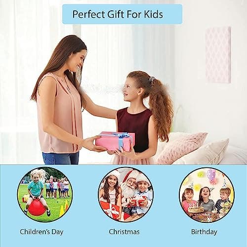 Quickous LCD Writing Pad with Screen 21.5cm (8.5-inch) for Drawing, Playing,3 4 5 6 7 8 Year Old Girls or Boys Handwriting Gifts for Kids & Adults,Notepad to Save and Share Your Child' creatives 5