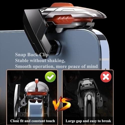 cubonic AK06 Normal Mobile Game Controller Trigger,[Upgraded Version] Mobile Controllers Colorful Trigger Sensitive Shoot and Aim Button. 3