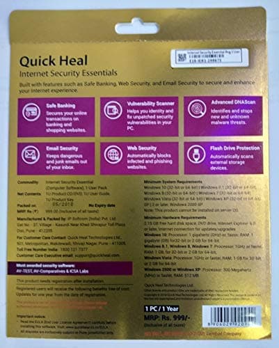 Quick Heal Internet Security Essential,Cd_Rom 2