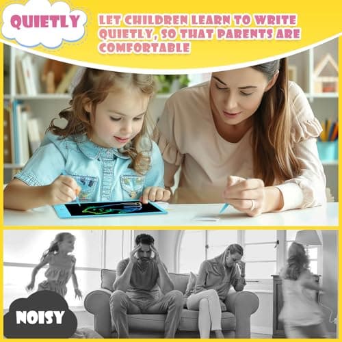 EooCoo Drawing Board, 10 Inch LCD Writing Tablet, Electronic Drawing Tablet, 2 Year Old Boy Birthday Gift, Kids Toys, Drawing Pad Toys for Girls, Educational Toys for Ages 3-6, Travel Games 5
