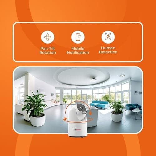 Trueview 3MP Pack of 2 Smart CCTV Wi-fi Home Security Camera with Pan Tilt 360° View, 2 Way Talk, Cloud Monitor, Motion Detect, Supports SD Card Up to 256 GB, Night Vision (3MP Robot - Pack of 2) 4