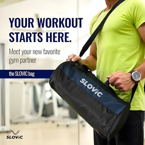 Slovic Gym Bag for Men | Bag for Traveling & Sports | Unisex Duffel Bag for Gym with Separate Shoe Compartment & Adjustable Straps | 20 LTR Travel Bag 5