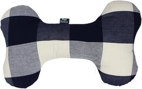 Oye Human Navy Blue Pure Cotton Pet Bed Pillow for Small to Large Dogs 3