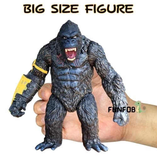 FUNFOB Gorilla King Kong Action Figure Height -17cm Collectible PVC Multicolour | Kong Yellow with Band 3