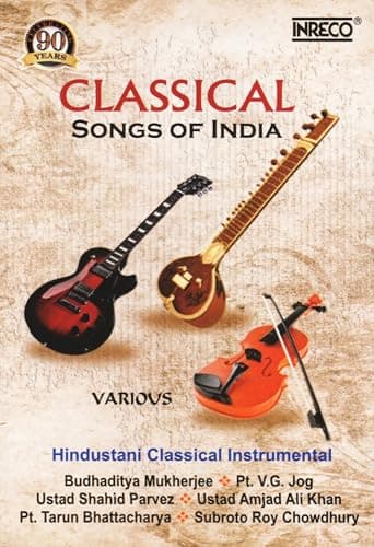 Inreco- Music Card- Classical Songs of India - Various -Hindusthani Classicval Instrumental Music - IMC 001 ( 1.05 GB, Duration-8 hrs ) Budhaditya Mukherjee, Pt. V.G.Jog, Utad Shahid Parvez, Amajad Al