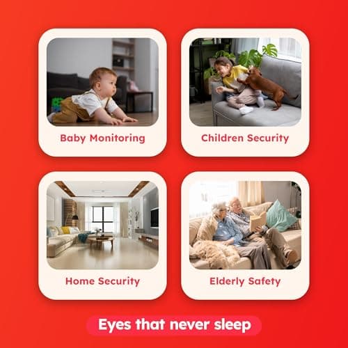 MANOMAY 3MP Wi-Fi Pan-Tilt Security Camera | BIS-ER Certified (STQC) | 360° Smart Tracking | Two-Way Audio | All Time Color Night Vision | Alexa Support | Works with Android & iOS (M1078S) 5