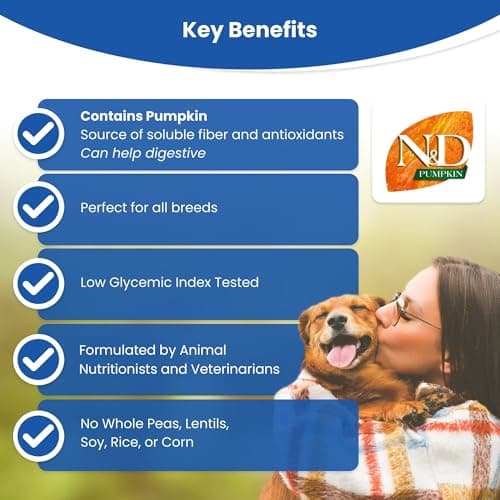 Farmina N&D Pumpkin Adult Mini Dog Food | Lamb, Blueberry & Pumpkin | Rich in Anti-oxidants|Complete Food for Adult Dogs | 0.8kg | No Artificial Preservatives 4