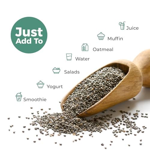 Pureheart Raw Chia Seeds 80 gm| Chia Seeds for Weight Management | Rich in Calcium, Protein, Fiber, Omega-3 and Antioxidant | Seeds for Eating | Diet Snack | Naturally Sourced 3