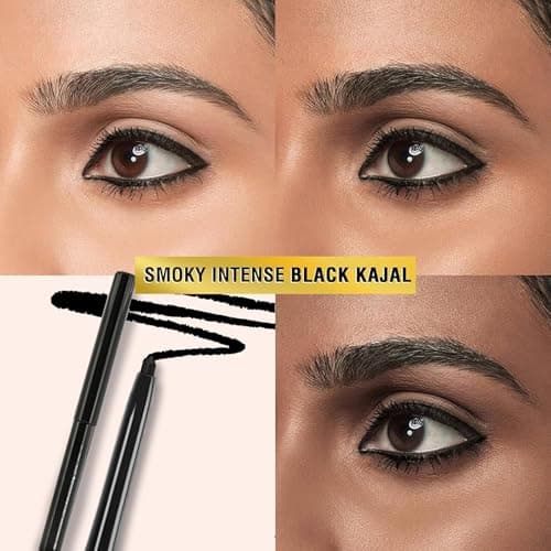 HUDA GIRL Long-Lasting Waterproof Kajal Pencil for Women & Girls | Smudge-Proof, Intense Natural Black, 24-Hour Stay, Smooth Glide Eye Kajal for Daily Use & Professional Makeup 5