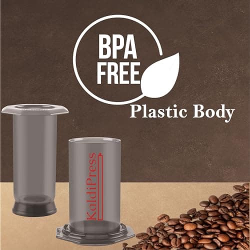 KaldiPress Coffee Press Percolator with Metal and 500 Paper Filters (Black) 3