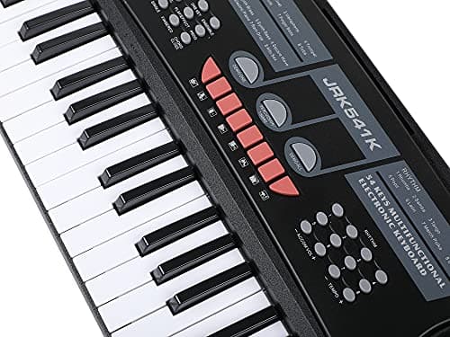 JUAREZ Octavé JRK541 54-Key Portable Electronic Keyboard with LED Digital Display | Adapter | Key Note Stickers | Microphone | Music Sheet Stand | 100 Rhythms | 100 Timbres | 8 Demos | 8 Percussions 3