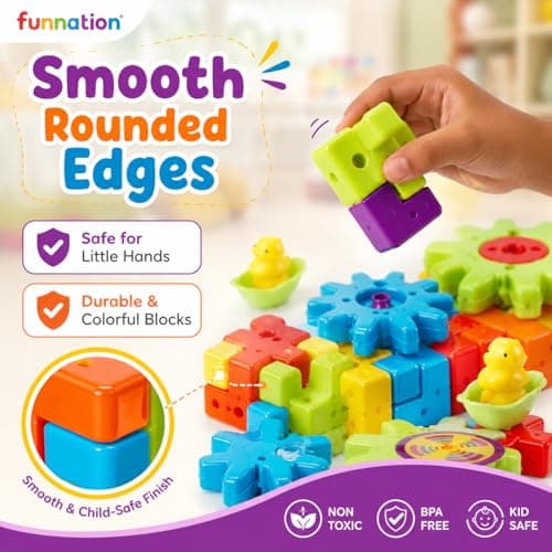 FUN NATION Miracle Bricks Building Blocks for Kids (2+ Years Boys & Girls) | 101 Pieces Creative Construction Toy | Educational Learning Toy for 3, 4, 5 Year Old Kids 4