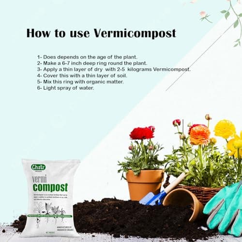 Chstr Vermicompost Organic Manure for Home Garden, Pots and Farming (25 Kg) 5
