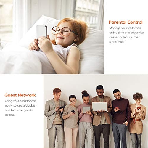 Tenda AC5 V3 AC1200 Wireless Dual Band WiFi Router, Speed Up to 867Mbps/5GHz + 300Mbps/2.4GHz, IPV6, Parental Control, Support Guest Network, 4*6dBi Externe Antennen (White) 6